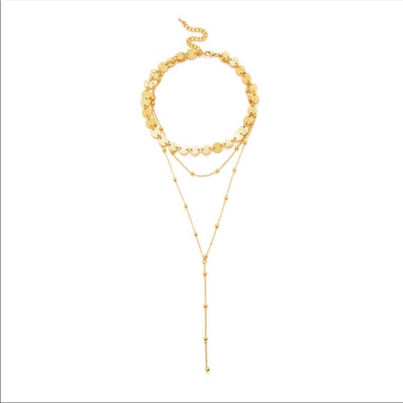 🔥 layer boho gold necklace 404099 - Picture 2 of 2